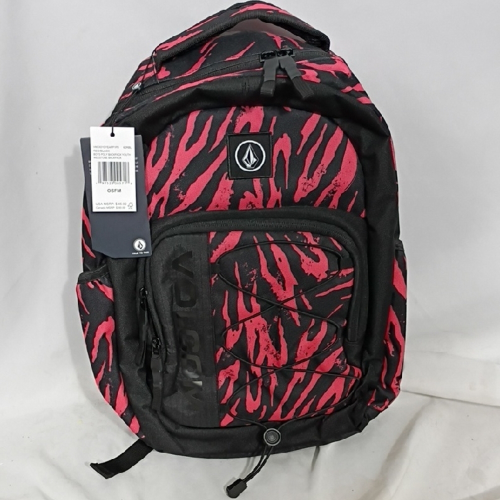 NWT Volcom Weestone Backpack 20L Pink/Black